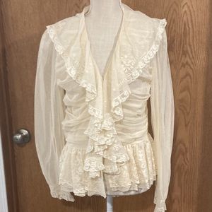 NWT Ralph Lauren Indochine lace blouse 12